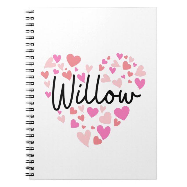 Caderno Espiral Eu amo Willow (Frente)