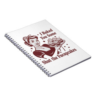 Caderno Espiral Eu Assei Alguns Boloquieta Casalinga