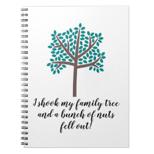 Caderno Espiral Eu atirei na árvore da minha família um monte de