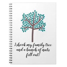 Caderno Espiral Eu atirei na minha árvore familiar um monte de Lou