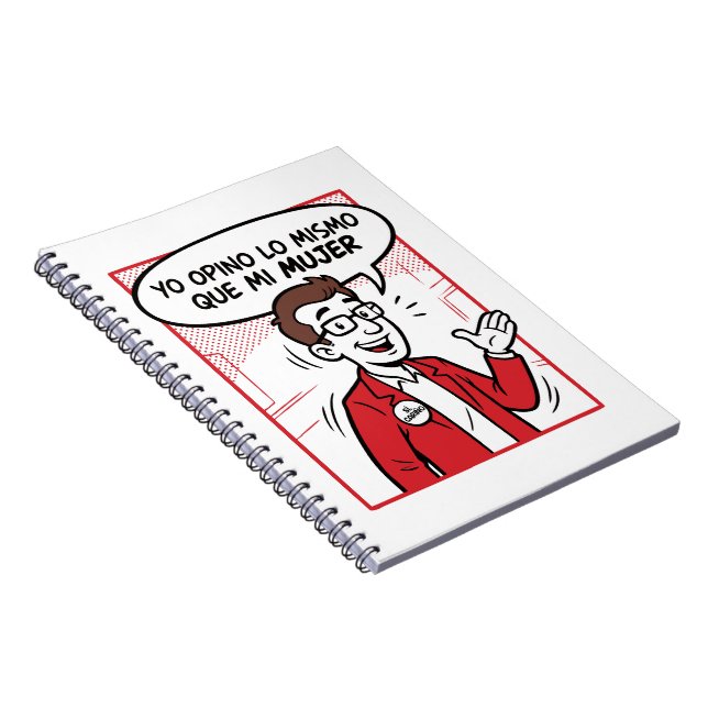 Caderno Espiral Eu concordo (Lado Direito)
