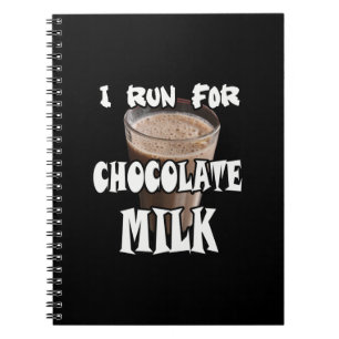 Caderno Espiral Eu Corro por Chocolate Leite Correndo
