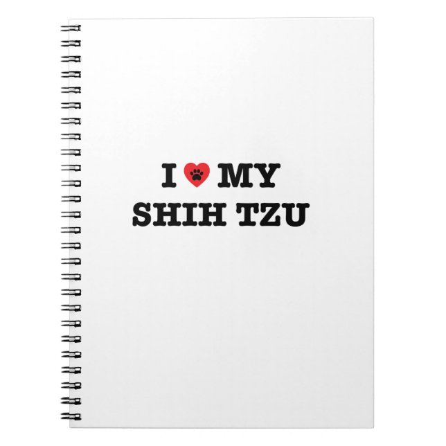 Caderno Espiral Eu Corto Meu Shih Tzu (Frente)