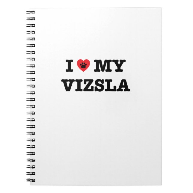 Caderno Espiral Eu Corto Meu Vizsla (Frente)