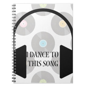Caderno Espiral Eu danço musicalmente esta música