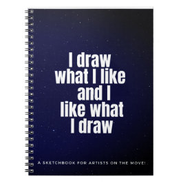 Caderno Espiral Eu Desenhar O Que Eu Gosto Da Tipografia Branca Da