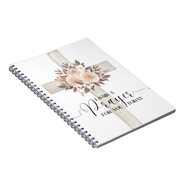 Caderno Espiral Eu disse uma oração para você hoje Notebook (Lado Direito)
