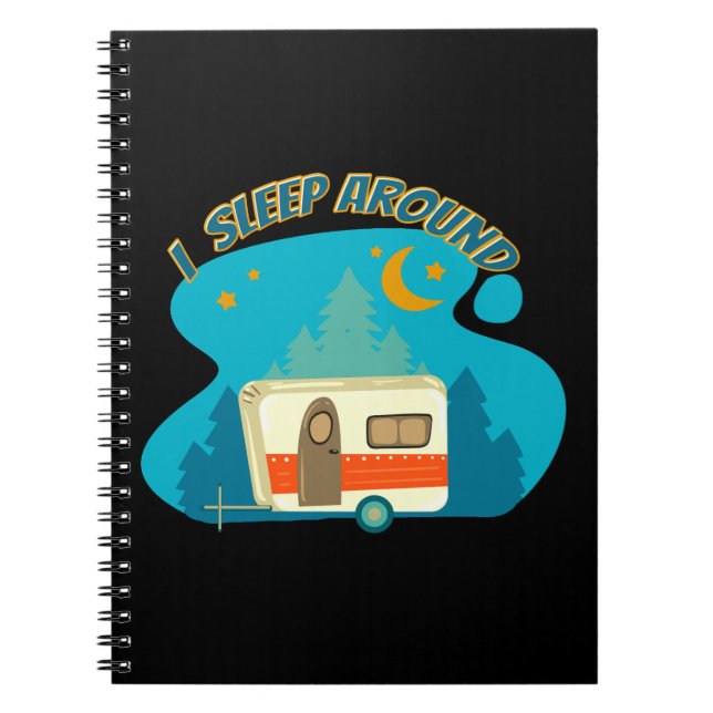 Caderno Espiral Eu Dormi Em Volta De Camper Van Camping Explorer N (Frente)