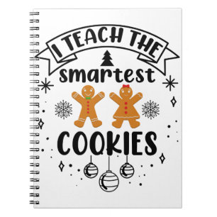 Caderno Espiral Eu Ensino os Biscoitos Mais Inteligentes Professor