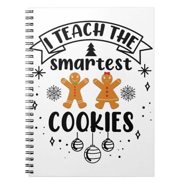 Caderno Espiral Eu Ensino os Biscoitos Mais Inteligentes Professor (Frente)