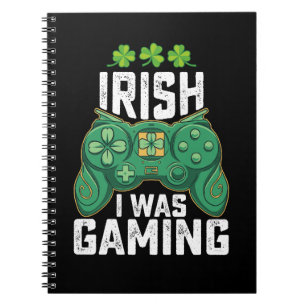 Caderno Espiral Eu era um jogador de jogos irlandeses no dia de Sã