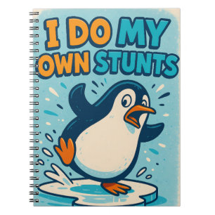 Caderno Espiral Eu faço o meu próprio notebook de pinguins