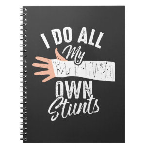Caderno Espiral Eu Faço Todas As Minhas Próprias Pedras Quebrada