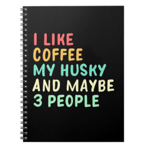 Caderno Espiral Eu Gosto De Café E Meu Rouco