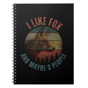 CADERNO ESPIRAL EU GOSTO DE FOX E TALVEZ 3 PESSOAS