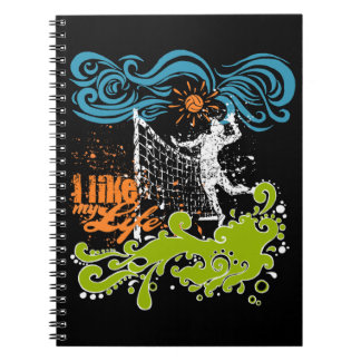 Caderno Espiral Eu gosto do meu notebook de vôlei
