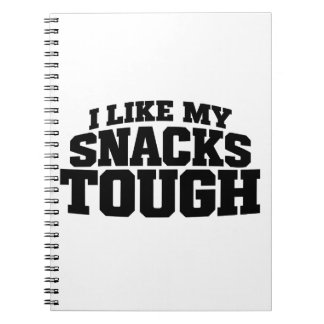 Caderno Espiral Eu Gosto dos Meus Lanches Duros Frase Divertida de