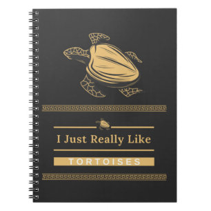 Caderno Espiral Eu Gosto Muito De Tortoises