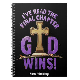 Caderno Espiral Eu Li o Capítulo Final—Deus Vence Cristão-I