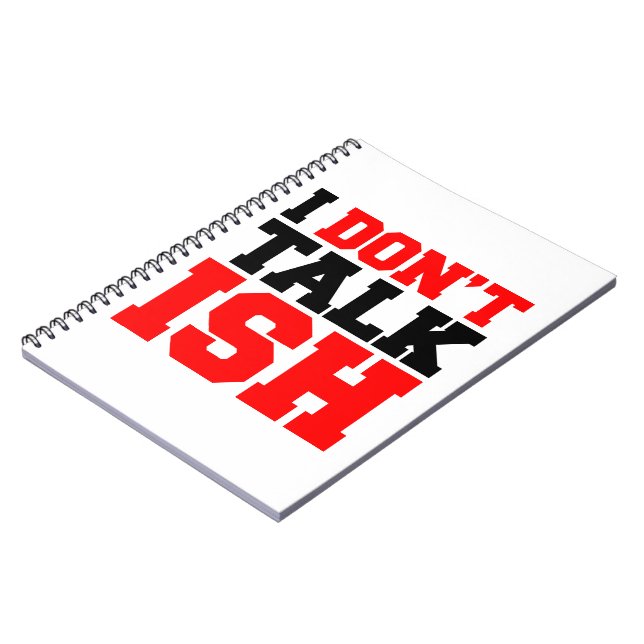 Caderno Espiral Eu não falo ISH (Left Side)