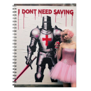 Caderno Espiral Eu não preciso salvar o notebook
