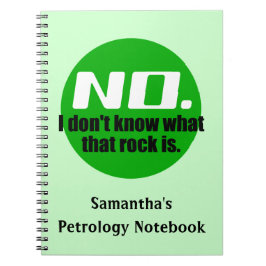 Caderno Espiral Eu não sei o que é essa rocha (verde)