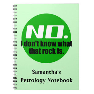 Caderno Espiral Eu não sei o que é essa rocha (verde)