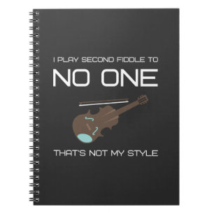 Caderno Espiral Eu não toco violino para ninguém. Essa não é a min