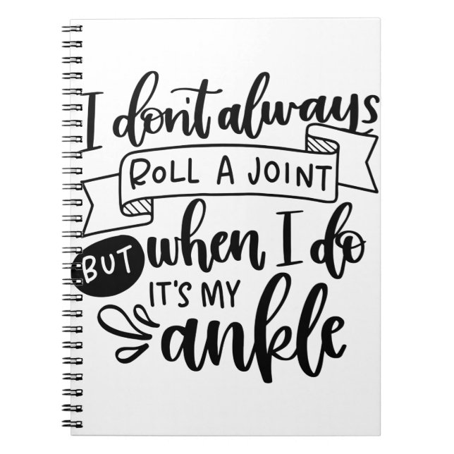 Caderno Espiral Eu nem sempre faço uma articulação (Frente)