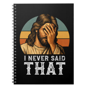 Caderno Espiral Eu Nunca Disse Que Jesus Meme É Um Cristão Engraça