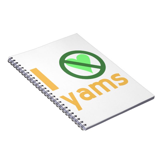 Caderno Espiral Eu Odeio Yams (Lado Direito)