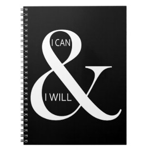 Caderno Espiral Eu posso e eu vou motivar