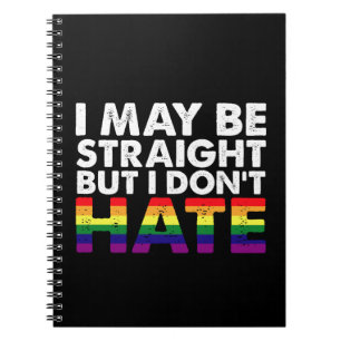 Caderno Espiral Eu Posso Ser Hétero Mas Não Odeio LGBT Gay