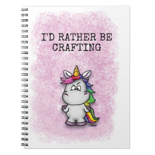 Caderno Espiral Eu preferencialmente crafting - Crafting o Diário