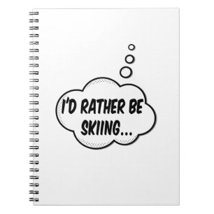 Caderno Espiral Eu Preferencialmente De Esquiar