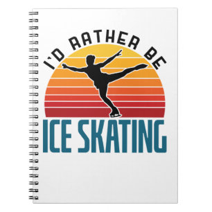 Caderno Espiral Eu Preferencialmente De Ice Skating Figure Skater