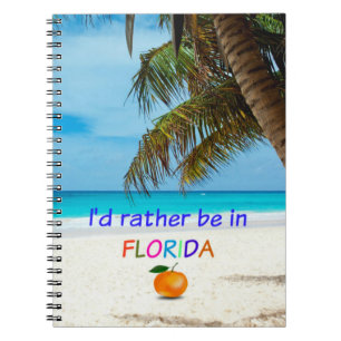 Caderno Espiral Eu preferencialmente na Flórida