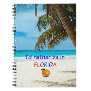 Caderno Espiral Eu Preferencialmente na Flórida