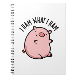 Caderno Espiral Eu Presunto O Que Eu Presunto Piada de Porco Engra
