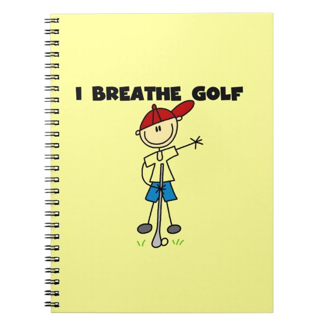 Caderno Espiral Eu Respiro Golfe (Frente)