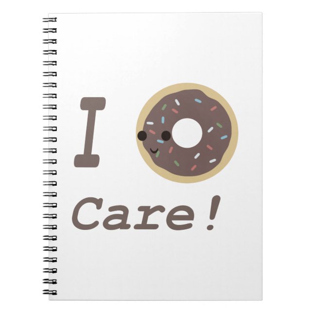 Caderno Espiral Eu Rosquinha Care! chocolate (Frente)