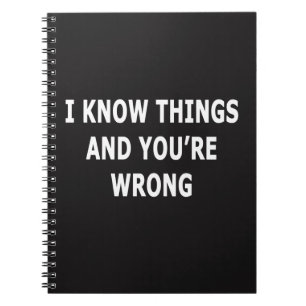 Caderno Espiral Eu Sei Coisas