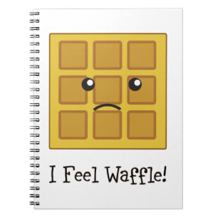 Caderno Espiral Eu sinto Waffle!