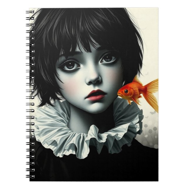 Caderno Espiral Eu sonho com um peixe | Diário para notebook (Frente)