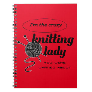 Caderno Espiral Eu sou a senhora que de confecção de malhas louc