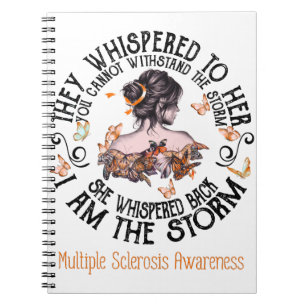 Caderno Espiral Eu Sou A Tempestade Múltipla Sclerose Consciênci