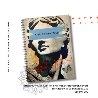 Caderno Espiral EU SOU MINHA PRÓPRIA MUSA - Diário de notebook