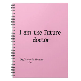Caderno Espiral eu sou o futuro doutor Spiral Photo Notebook