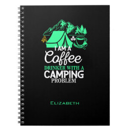 Caderno Espiral Eu sou um Bebê Café com Design de Problema de Acam