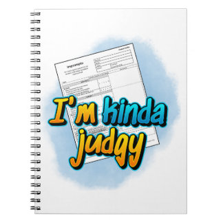 Caderno Espiral Eu sou um Bloco de Anotações Spiral Judgy